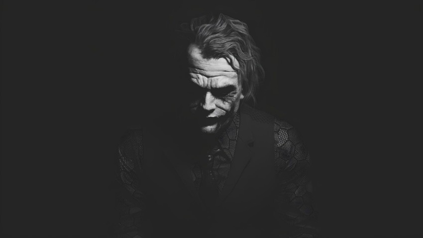 Laptop Wallpaper Black Joker 4K for Desktop