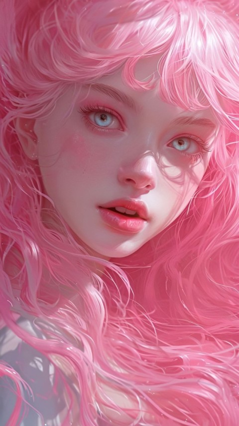Wallpaper Cute Pink Girl for Phone HD