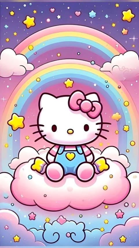 Wallpaper Hello Kitty Cute 4K for iPhone