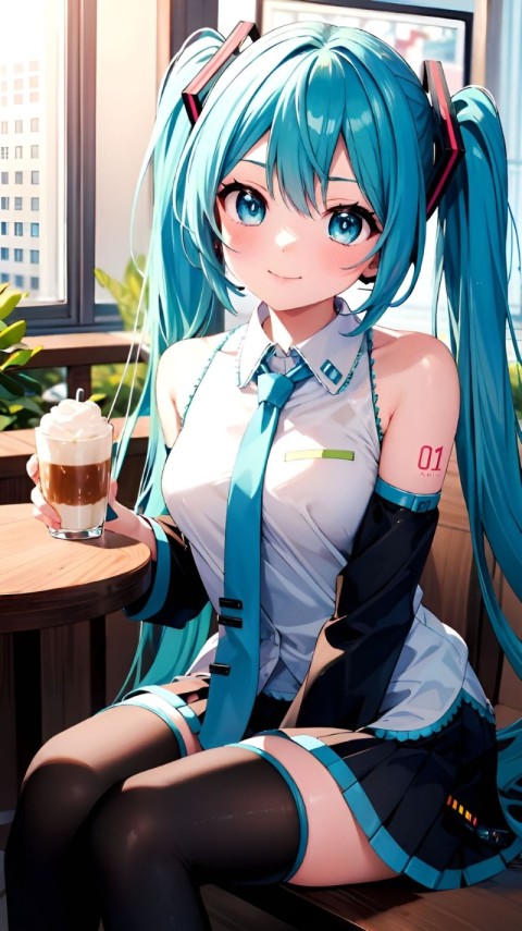 Wallpaper Hatsune Miku Cute for Phone 4K