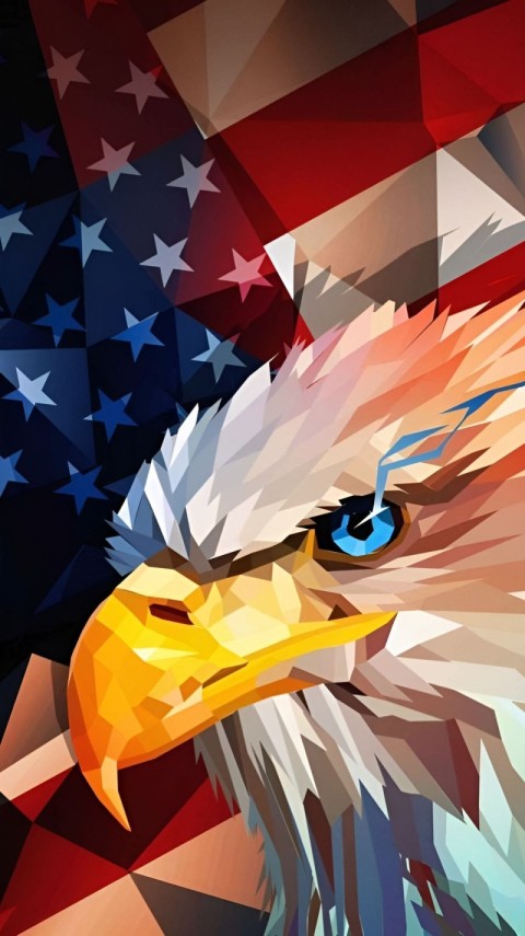 Wallpaper USA Flag 4K for Phone