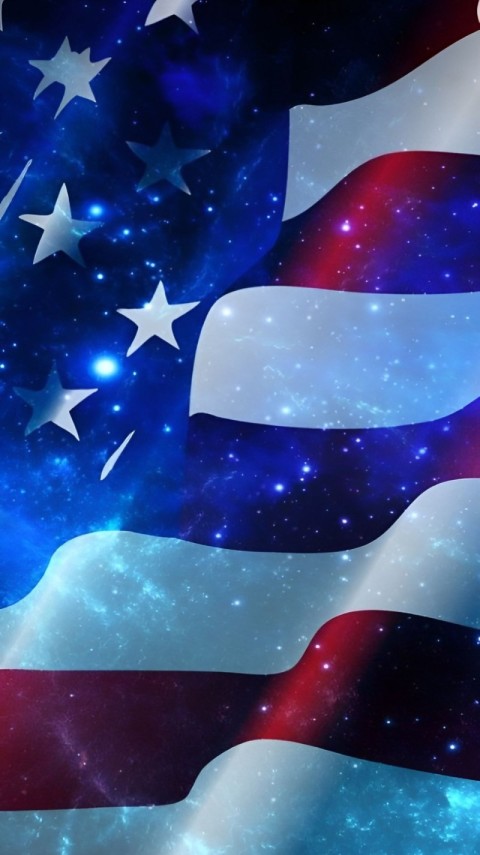 Wallpaper American Flag 4K for Phone