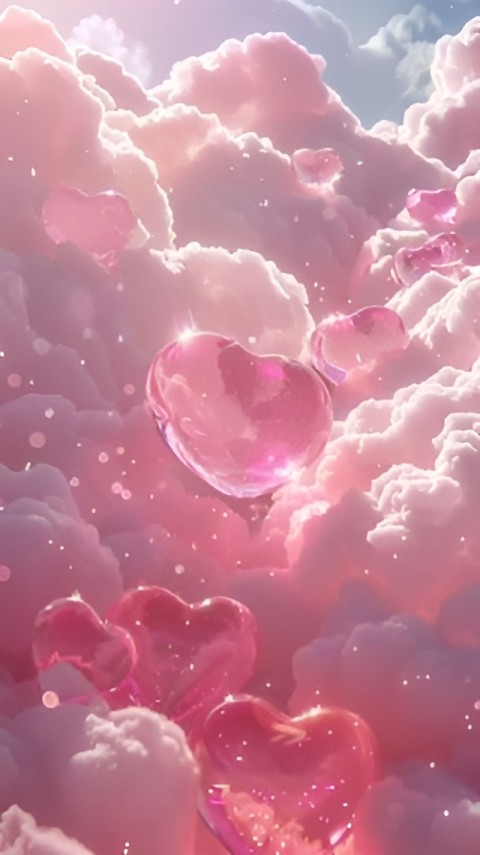 Pink Wallpaper Heart HD for Mobile