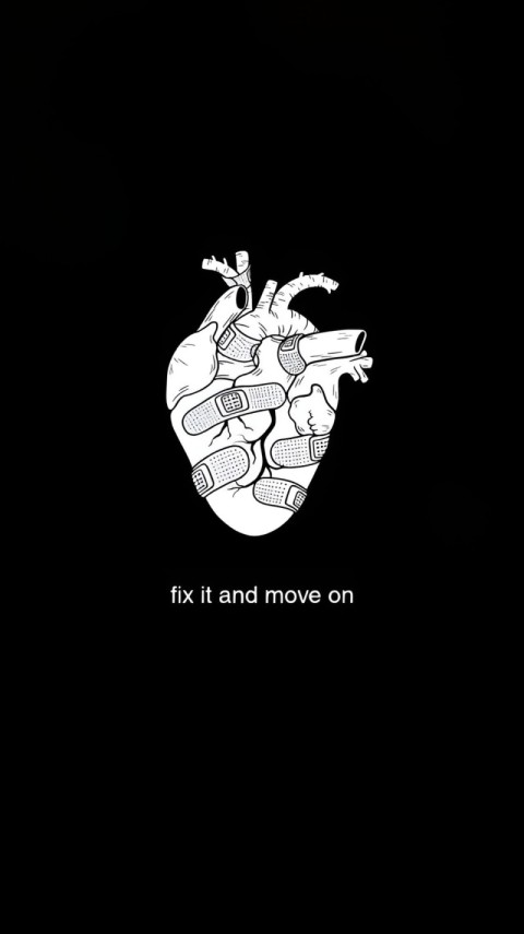 Wallpaper of Broken Heart 4K for iPhone