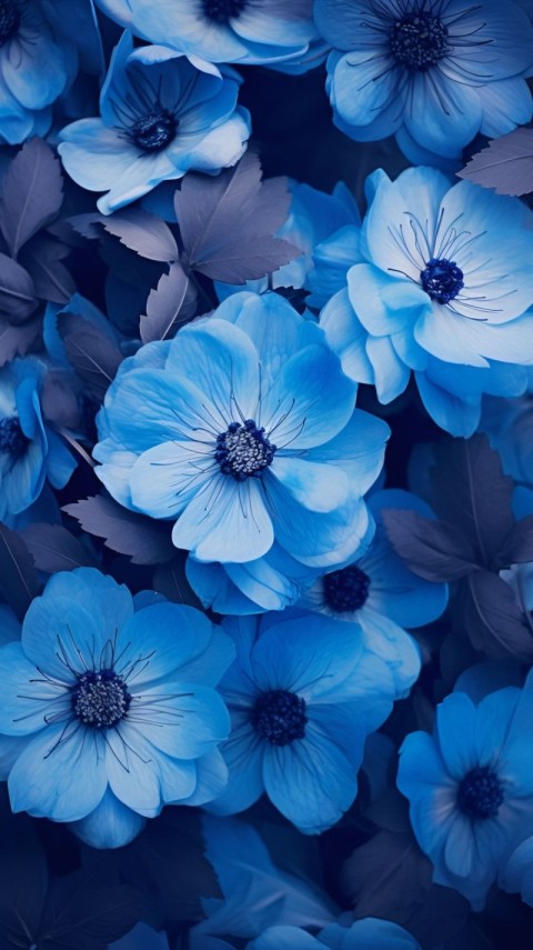 Wallpaper Blue Flowers HD for Phone