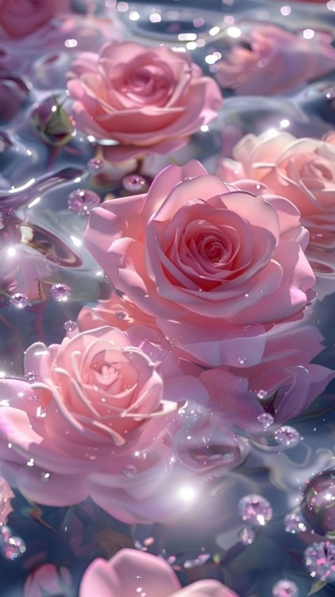 Wallpaper Pink Flowers for Phone 4K