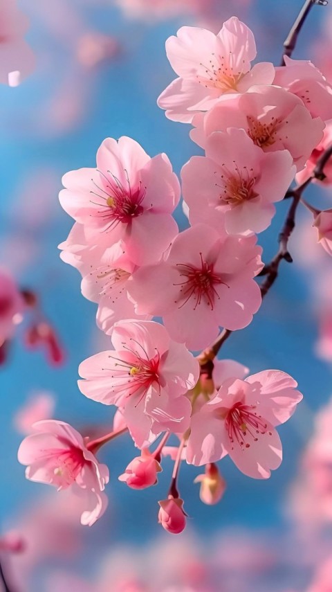 Wallpaper Pink Flowers 4K for iPhone