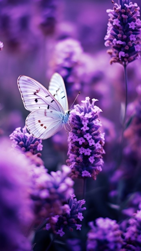 Wallpaper Purple Butterfly for Phone 4K