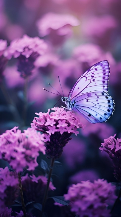 Wallpaper Purple Butterfly 4K for Phones