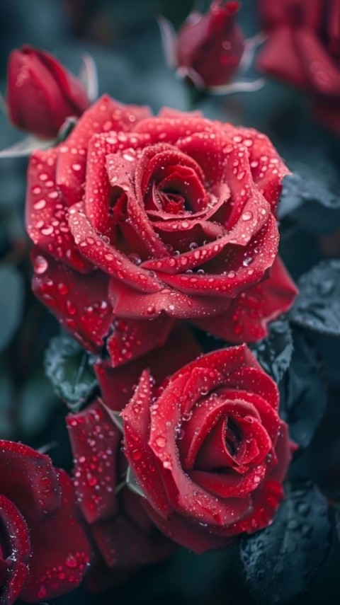 Wallpaper Red Roses 4K for Phone