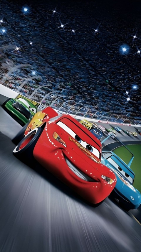 Wallpaper Cars Lightning McQueen 4K for Phone