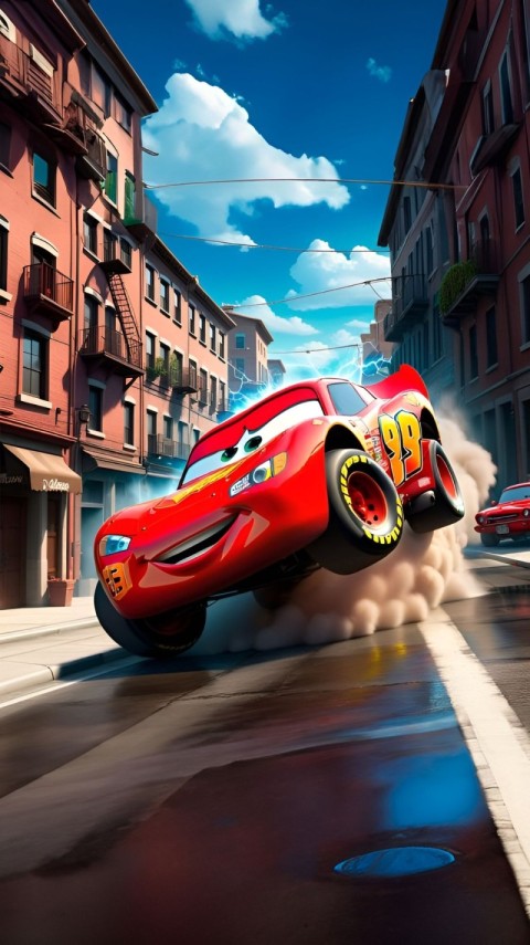 Wallpaper Cars Lightning McQueen for Phone 4K