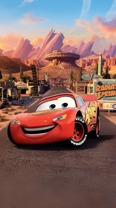 Wallpaper Cars McQueen 4K for iPhone