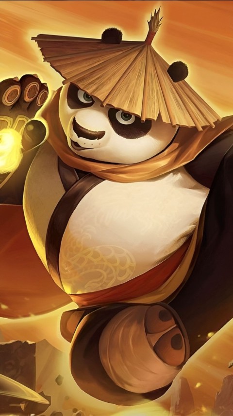 Kung Fu Panda Wallpaper 4K for iPhone