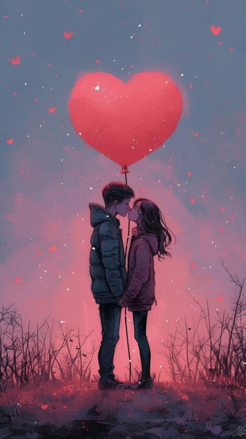 Wallpaper Love Heart HD for Mobile