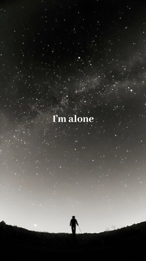 Wallpaper Sad Alone 4K for Phone