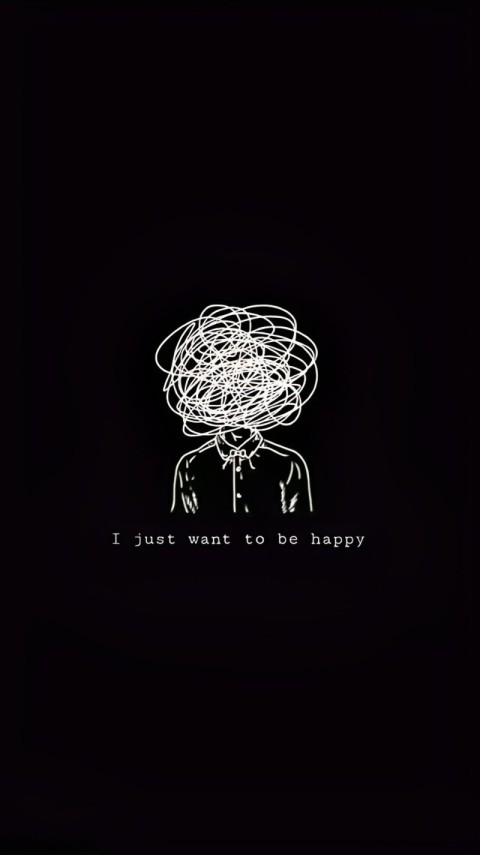 Wallpaper Sad HD Black for Phones