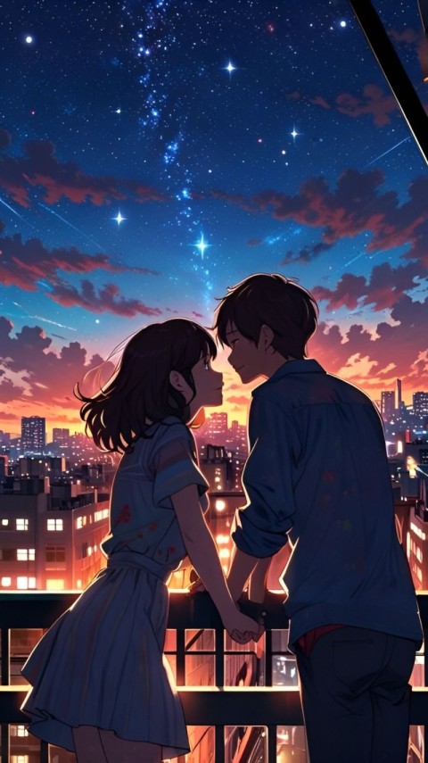 Wallpaper Anime Couple 4K for iPhone