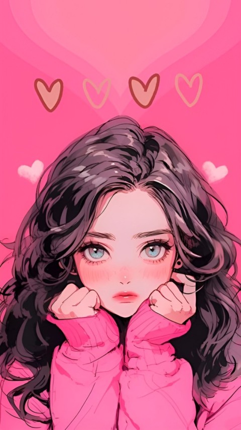 Phone Wallpaper Cute Girl 4K for Phone