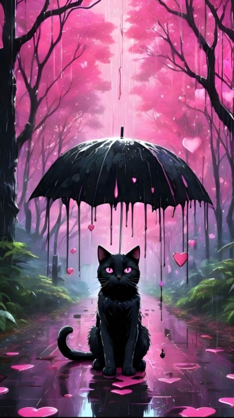 Wallpaper Cat Black HD for Mobile