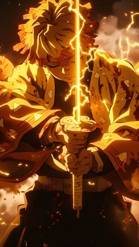 Zenitsu Wallpaper 4K for Phone
