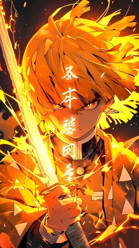Zenitsu Wallpaper for Phone 4K