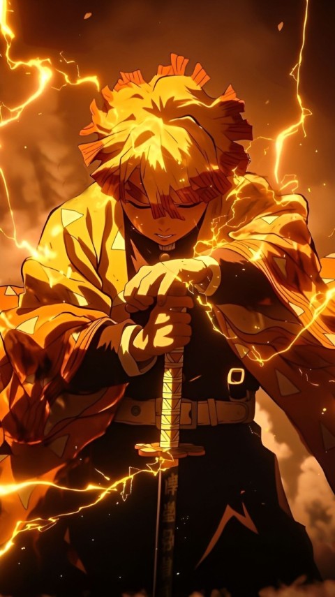 Zenitsu Wallpaper 4K for iPhone