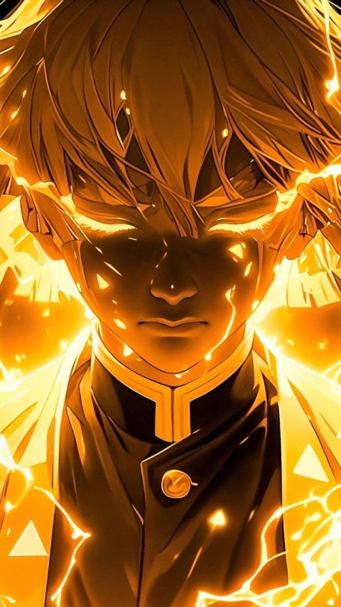 Zenitsu Wallpaper 4K for Phones