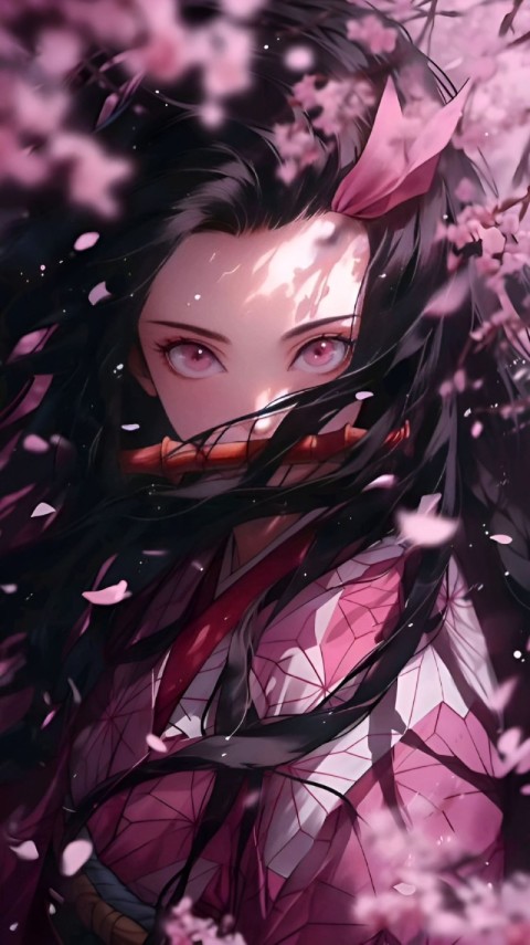 Nezuko Wallpaper 4K for iPhone