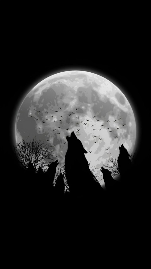 White Wallpaper Black 4K for iPhone