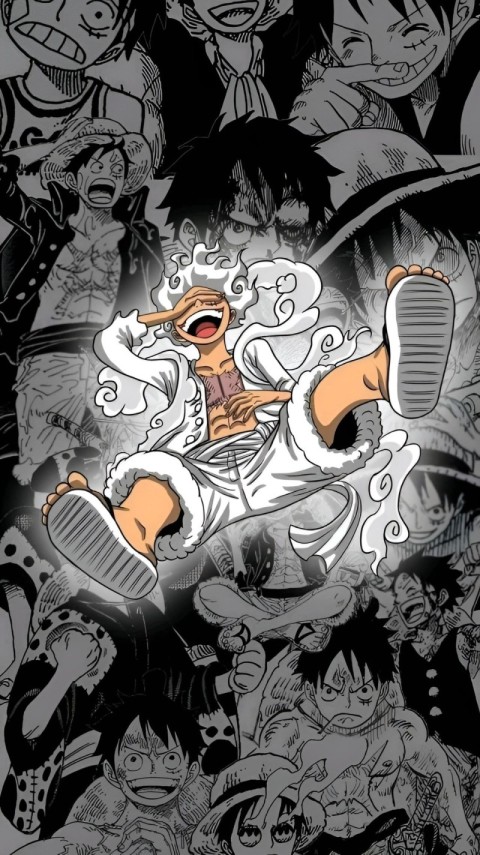 Luffy Wallpaper 4K Gear 5 for iPhone