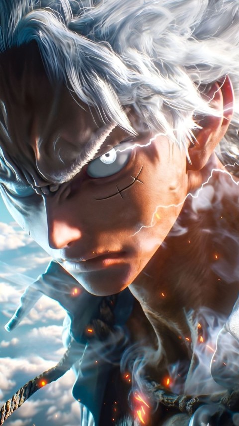 Wallpaper Luffy Gear 5 for Phone 4K