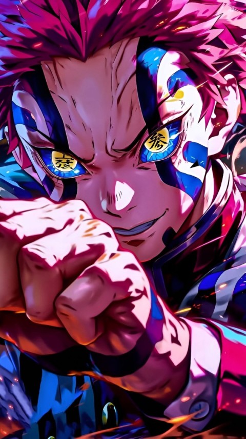 Demon Slayer Wallpaper 4K Akaza for iPhone