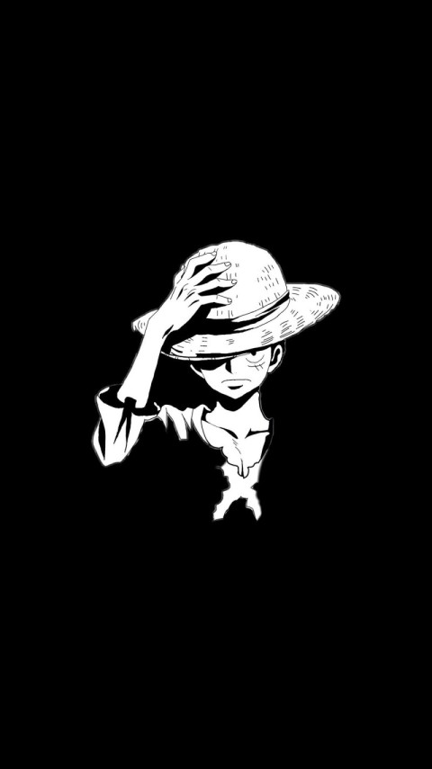Anime Wallpaper Black and White 4K for iPhone