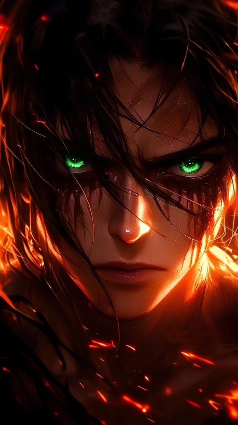 Eren Yeager Wallpaper 4K for Mobile