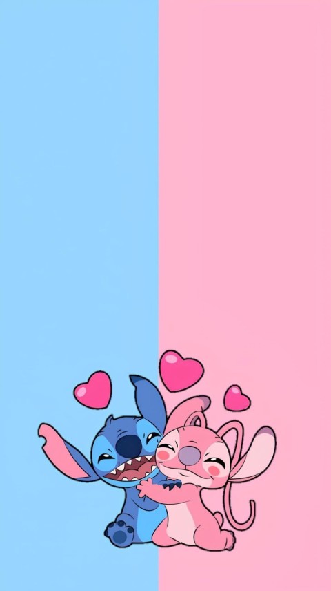 Wallpaper Stitch Angel Cute for Phone 4K