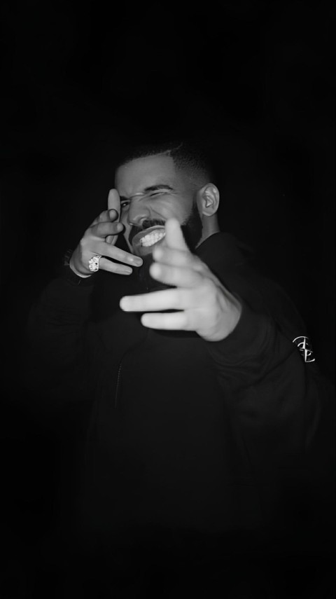 Wallpaper of Drake Black HD for Mobile