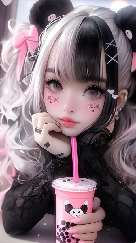 Kawaii Wallpaper Cute Girl for Phone 4K