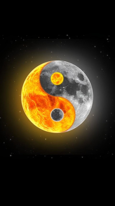 Yin and Yang Wallpaper 4K for Phone