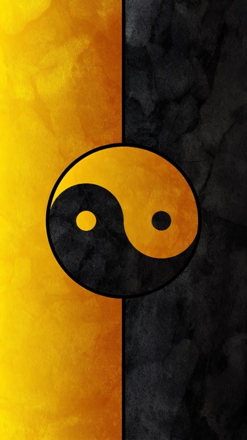 Yin and Yang Wallpaper 4K for Phones