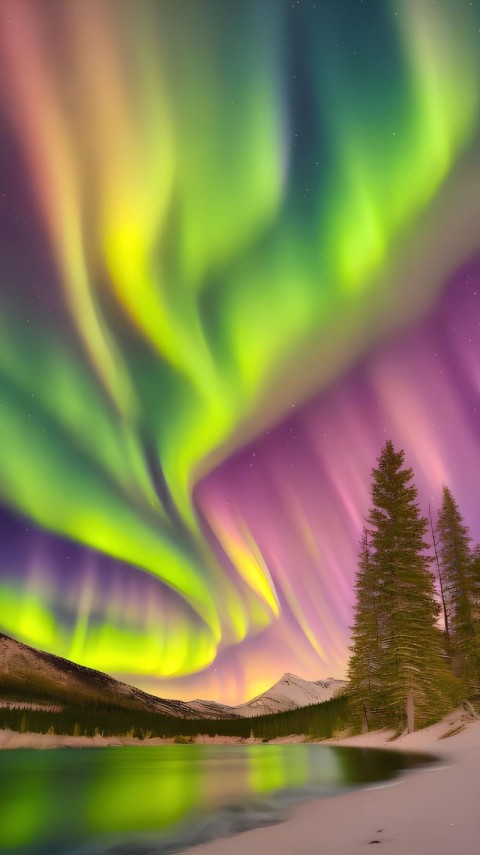 Wallpaper Northern Lights 4K for iPhone