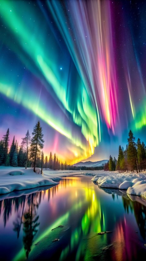 Wallpaper Northern Lights for Phone 4K