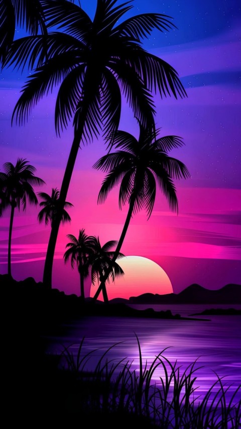 iPhone Wallpaper Sunset 4K for Phones