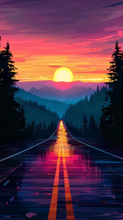 iPhone Wallpaper Sunset for Phone 4K