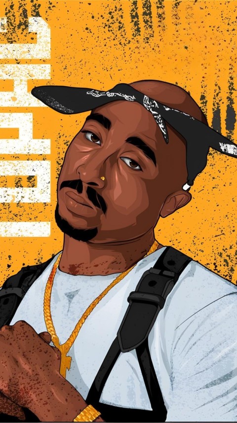 Wallpaper of Tupac 4K for iPhone