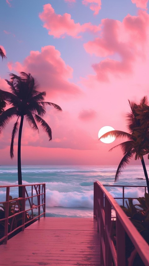 Wallpaper Sunset Beach HD for Mobile