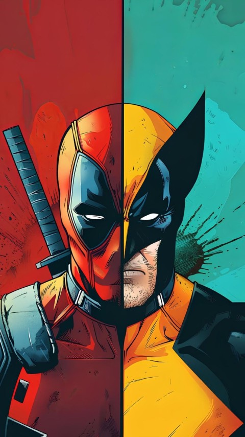 Deadpool and Wolverine Wallpaper 4K for Phone