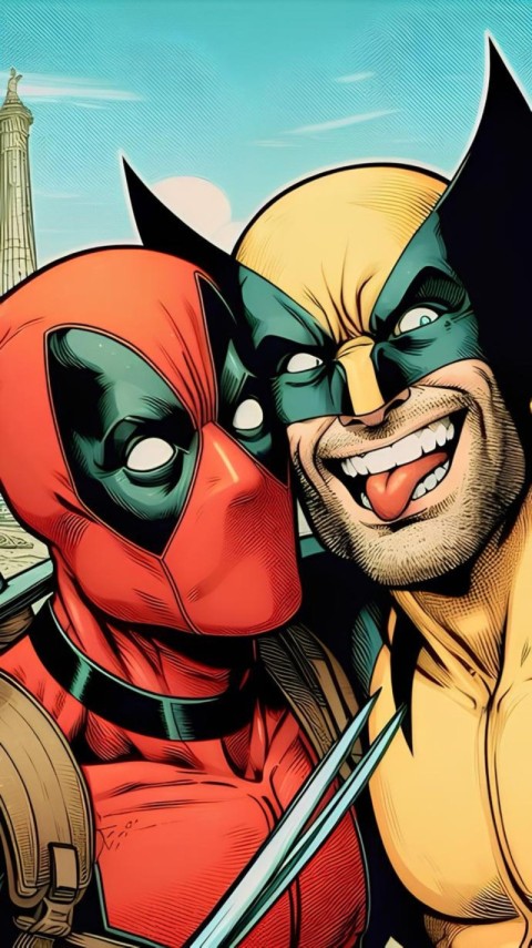 Deadpool and Wolverine Wallpaper 4K for Phones