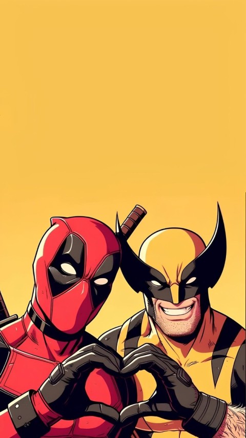 Deadpool and Wolverine Wallpaper 4K for Mobile