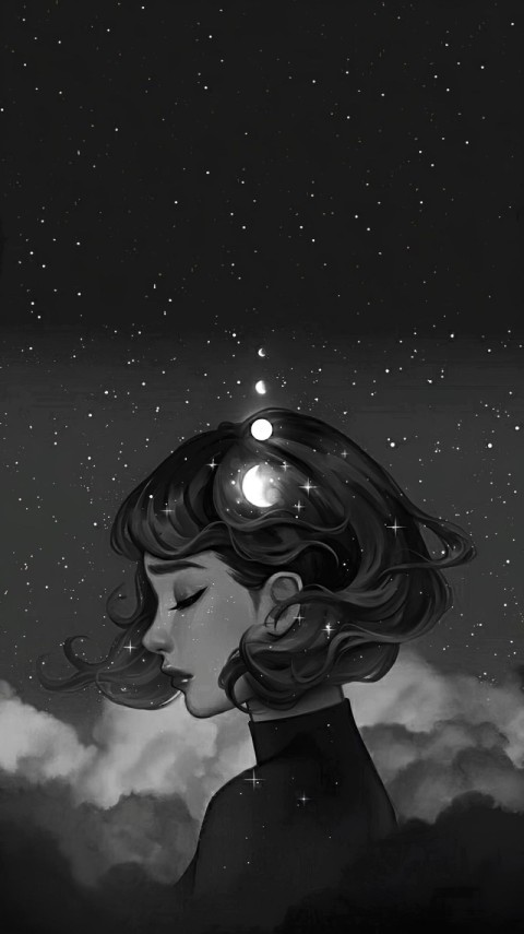 Aesthetic Wallpaper Black for Phone 4K